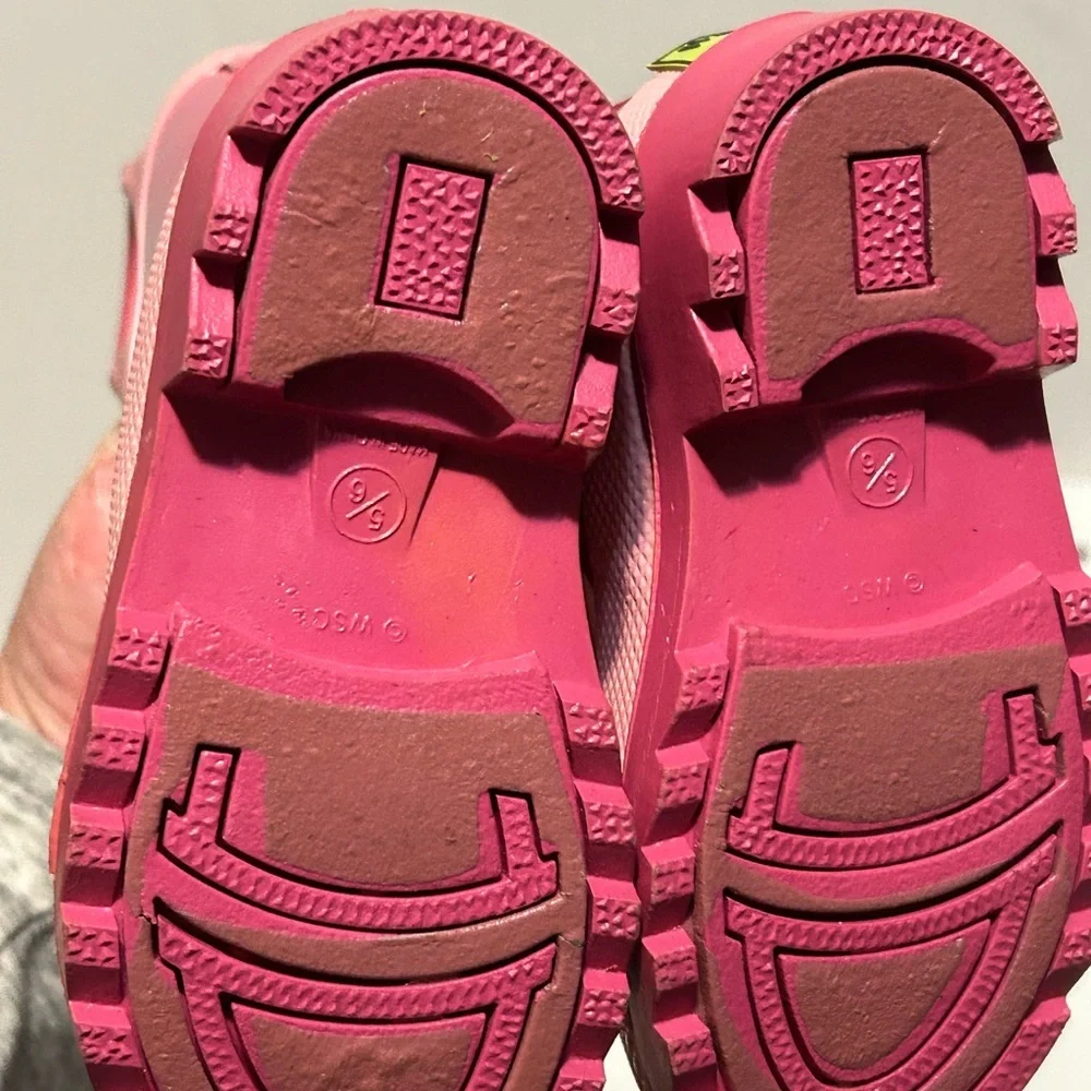 Western Chief Shiny Pink Kids Rain Boots